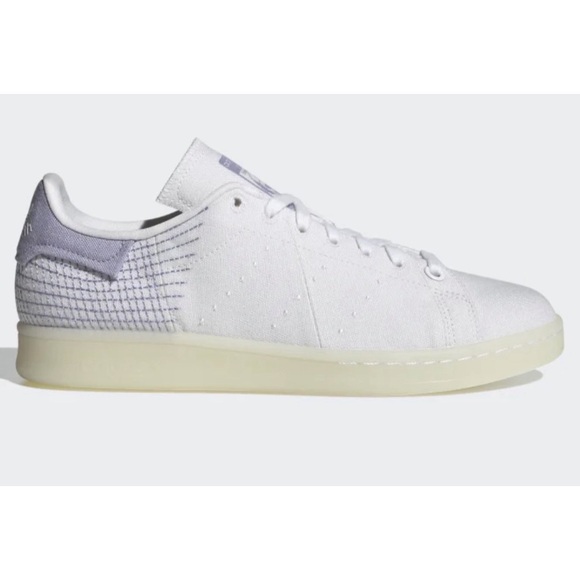 Adidas Stan Smith PrimeBlue Shoes Cloud White/Dust Purple NIB SZ 9.5 - Picture 2 of 15